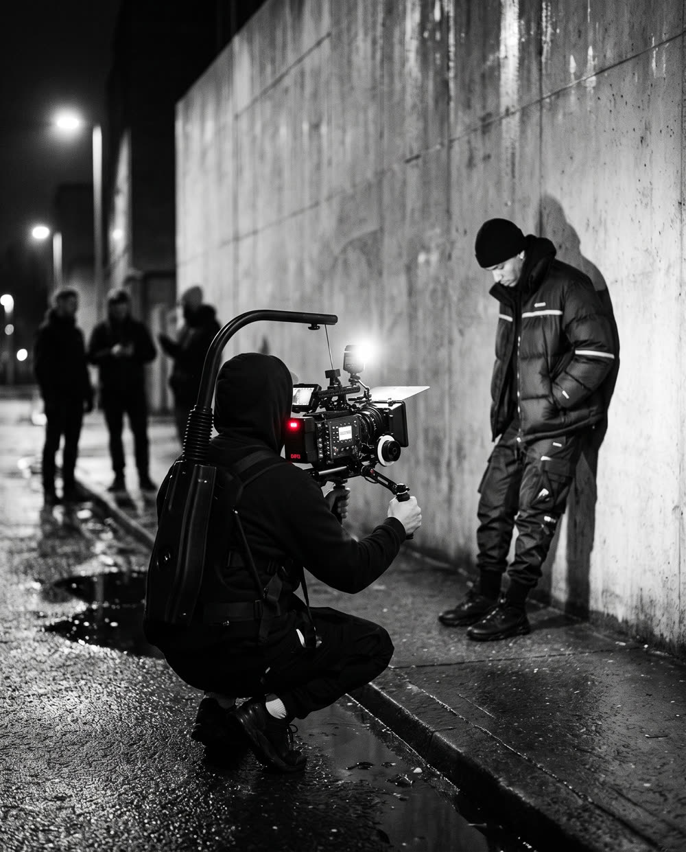 Concept study: night streetwear shoot, on-set direction